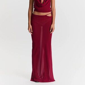 Sasha Therese Aubrey Skirt Cherry Red